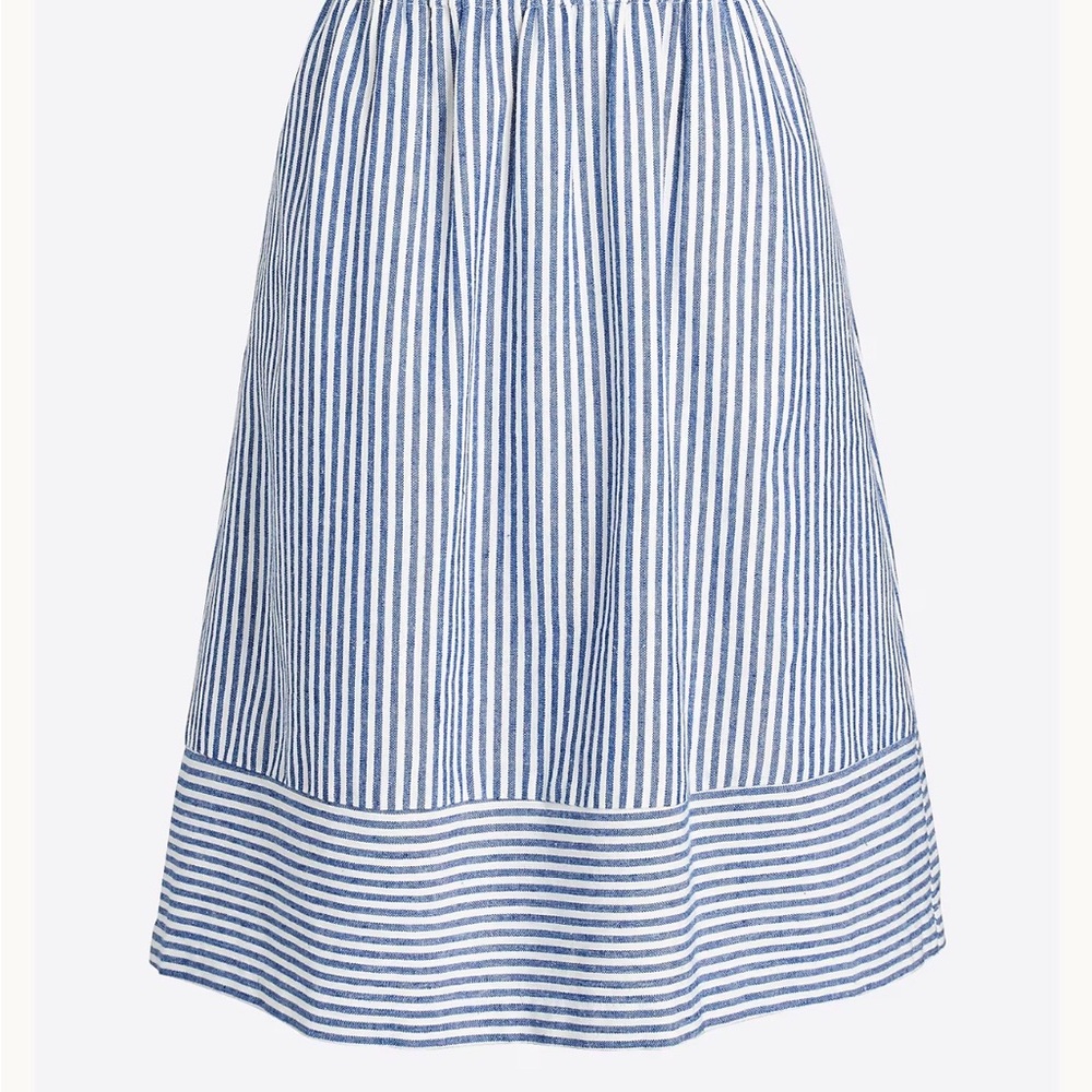J. Crew Blue Striped Women's Skirt Size Small NWT